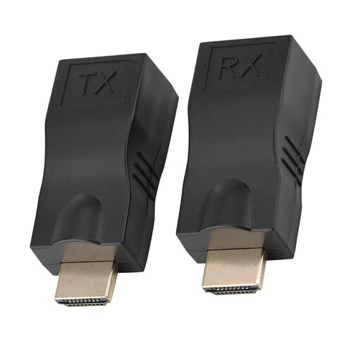 2X كابل شبكة HDMI 30 متر إلى RJ45، مكرر محول موسع عبر CAT-5e CAT6 لجهاز عرض الكمبيوتر الشخصي، متوافق مع دقة HDMI1.4 3D 1080P، 4k 2k in Saudi Arabia