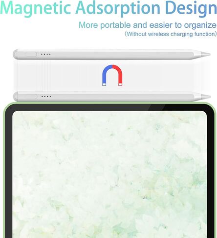 قلم ستايلس لجهاز iPad الجيل 11 / 10th 2025-2X قلم iPad للشحن السريع ورفض راحة اليد متوافق مع Apple Pencil 2018-2025، Apple iPad 6-10، Pro 11"/12.9"، Air 3/4/5، Mini 5/6 (وردي) in Kuwait