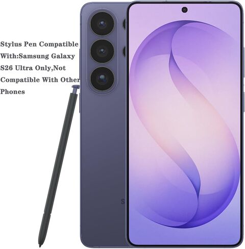 قلم Galaxy S26 Ultra S لاستبدال قلم Samsung Galaxy S26 Ultra، قلم S Pen S26 Ultra Stylus بديل مع 5 أطراف/أطراف (بنفسجي كوبالت) in Kuwait