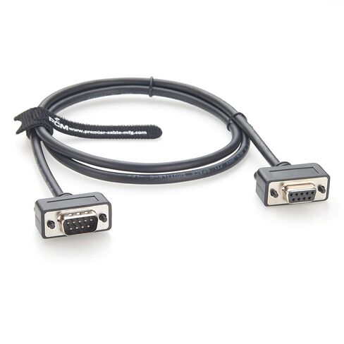 DB9 ذكر إلى أنثى CAN Bus CAN FD Cable D-Sub 9 Pin RS232 كابل تمديد تسلسلي محمي غير منتهٍ لأجهزة تسجيل العلب، وأدوات التشخيص، PLC، آلات CNC (2M/6.6FT) in Kuwait