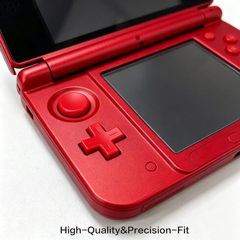 مخصص لاستبدال مجموعة الألوان الكاملة للأزرار الإضافية 3DS، لوحدات تحكم الألعاب الصغيرة Nintendo Old 3DS، اتجاه ABXY / D-Pad / كتف L R / Power Home / Volume / زر التبديل ثلاثي الأبعاد 11 قطعة (أحمر) in Kuwait