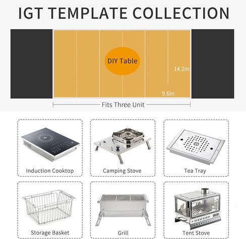 Camping Stove, Portable Foldable Stainless Steel Windproof Gas Stove with Electronic Ignition, Adjustable Flame, 25591 BTU Output, Includes Carry Bag, for IGT Table, Outdoor, Camping & Party Cooking in Saudi Arabia