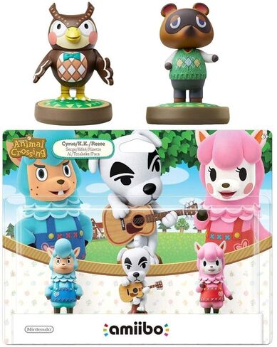 سلسلة Animal Crossing 3-Pack Amiibo (سلسلة Animal Crossing) - Tom Nook - حزمة Blathers Amiibo لجهاز Nintendo Switch - 3DS - Wii U (عبوة مجمعة) in Kuwait
