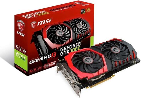 بطاقة رسومات MSI GAMING GeForce GTX 1060 6GB GDRR5 192-bit HDCP تدعم DirectX 12 Dual TORX 2.0 Fan VR Ready Graphics Card (GTX 1060 GAMING X 6G) (متجددة) in Saudi Arabia