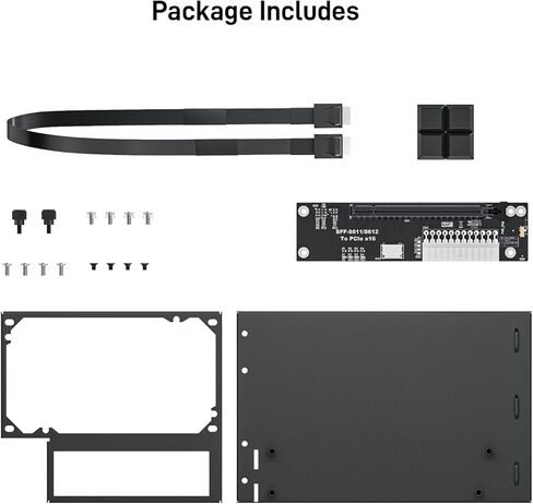 OwlTree PCIe 4.0 x4 64Gbps eGPU External Graphics Cards Dock, with OCuLink SFF-8612 8311 to PCIe x16 and SFF-8611 Male Cable 50cm, Supports GPU Laptop MIni PC Standard ATX Power Supply in Saudi Arabia