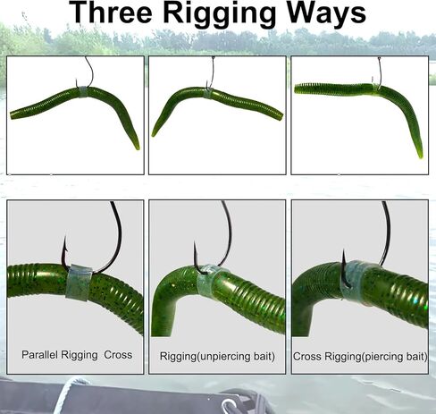 Wacky Worm O-Ring Tool Kit with Stainless Steel Wacky Rig Pliers-180PCS Heavy Duty Silicone Bait Protector+8 Bonus Worms-Prevents Bass Ripping, Quick Install Tool for Senko Neko Finesse Rig in Saudi Arabia