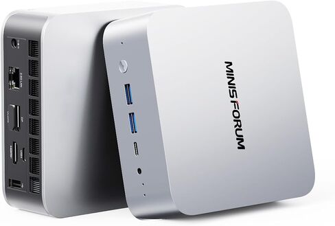 MINISFORUM M1 Lite Mini PC Core Ultra 5 Processor 125U(12C/14T) 16GB DDR5(5600MHz) 512GB SSD Desktop Computer, HDMI|DP|USB4 Video Output, 2.5G RJ45/WiFi6e, 2X PCIe4.0 SSD Slot, Intel Graphics Micro PC in Saudi Arabia