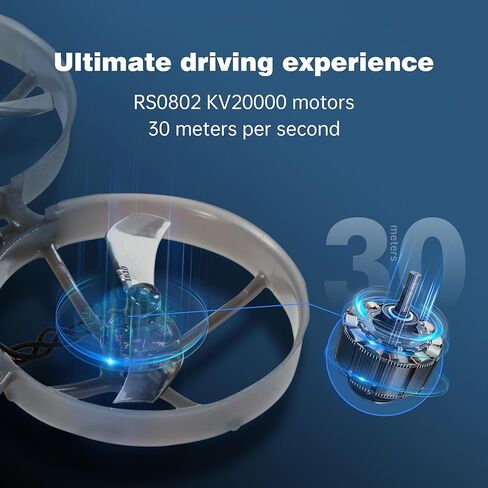 Mobula 7 1S 75mm Micro FPV Whoop Drone، محرك RS080، طائرة بدون طيار بدون فرش مع وحدة تحكم الطيران 5 في 1 AIO، 3 قطع بطاريات ليبو 450 مللي أمبير في الساعة، جهاز إرسال T8L لـ FPV Quad Outdoor Freestyle in Kuwait
