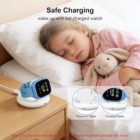 شاحن قابل للطي متوافق مع ساعة Gizmo 3/2/1، منصة شحن بديلة مغناطيسية محمولة مع كابل USB بطول 2.75 قدم لساعة Gizmo للأطفال، أبيض (ليس لـ Gizmo 3-Adventure) in Saudi Arabia