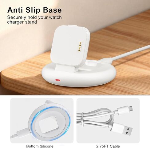 شاحن قابل للطي متوافق مع ساعة Gizmo 3/2/1، منصة شحن بديلة مغناطيسية محمولة مع كابل USB بطول 2.75 قدم لساعة Gizmo للأطفال، أبيض (ليس لـ Gizmo 3-Adventure) in Saudi Arabia