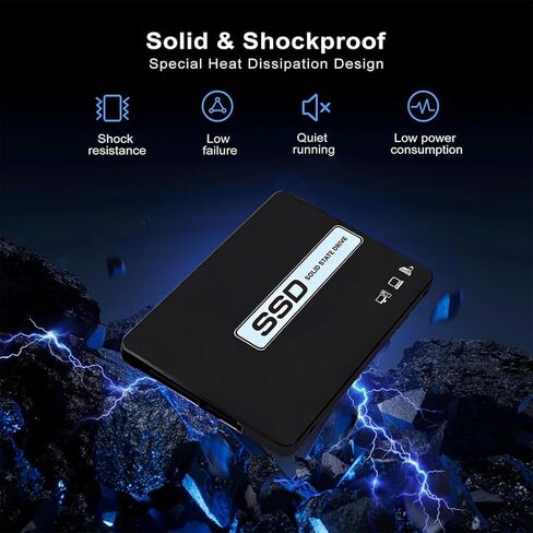 SSD داخلي 32G SATA III، محرك أقراص الحالة الصلبة 2.5 بوصة بسرعة 550 ميجابايت/ثانية، NAND ثلاثي الأبعاد، ترقية القرص الصلب للكمبيوتر المحمول، الكمبيوتر المكتبي، الكل في واحد in Saudi Arabia