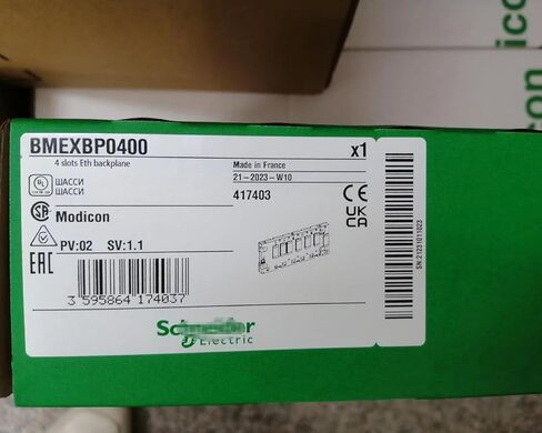 BMEXBP0400 Rack 4 Slots Ethernet Backplane BMEXBP0400 Sealed in Box 1 Year Warranty in Saudi Arabia