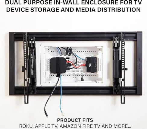 Legrand On-Q 9" in-Wall Media Box + 12-Port Cat6 Network Interface Module Bundle – Recessed Structured Wiring Enclosure with Mini Patch Panel for Home Networking in Saudi Arabia