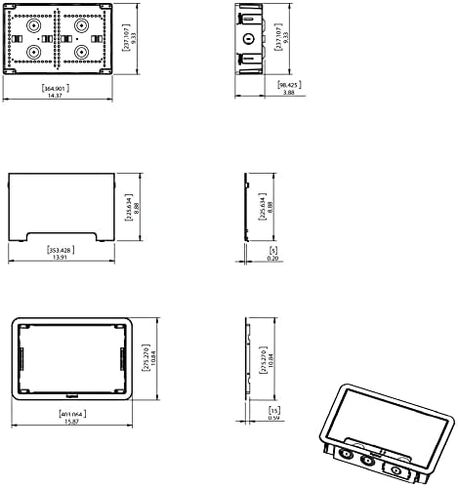 Legrand On-Q 9" in-Wall Media Box + 12-Port Cat6 Network Interface Module Bundle – Recessed Structured Wiring Enclosure with Mini Patch Panel for Home Networking in Saudi Arabia