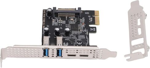 Zunate PCIe USB 3.2 Gen 1 Expansion Card, 5Gbps High Speed Adapter with 2 USB Type C and Type A Ports for Desktop PC and OS X Systems in Saudi Arabia