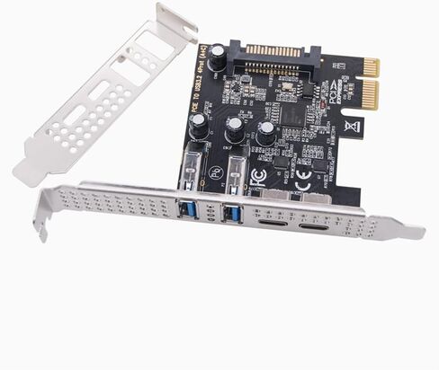 Type C USB 3.2 Gen1 5Gbps PCIE Card Adapter PCI Express Board 2xUSB A Port+2xType-C Port/USB3.2 PCI-E Expansion Card in Saudi Arabia