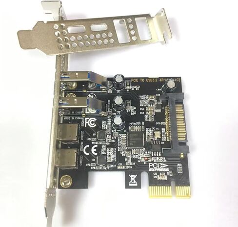 Type C USB 3.2 Gen1 5Gbps PCIE Card Adapter PCI Express Board 2xUSB A Port+2xType-C Port/USB3.2 PCI-E Expansion Card in Saudi Arabia
