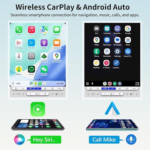 راديو سيارة Android 13 لسيارة Ford F150 2015-2020 و2017-2022 F250/F350/F450، Qualcomm 8-Core 4GB+64GB، Wireless CarPlay Android Auto، GPS Navigation، Bluetooth، DSP، AM/FM، SWC، WiFi in Kuwait