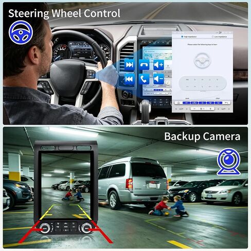 راديو سيارة Android 13 لسيارة Ford F150 2015-2020 و2017-2022 F250/F350/F450، Qualcomm 8-Core 4GB+64GB، Wireless CarPlay Android Auto، GPS Navigation، Bluetooth، DSP، AM/FM، SWC، WiFi in Kuwait