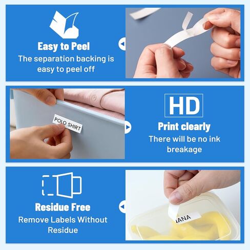 12mm 0.47" Laminated White Tape Replacement for TZe TZ Tape Brother Label Maker Tape TZe-231 TZ-231 Compatible with Brother Ptouch PTD220 PTD210, 5-Pack in Saudi Arabia