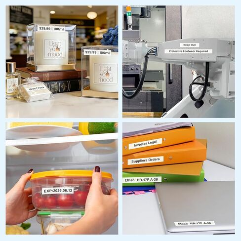 12mm 0.47" Laminated White Tape Replacement for TZe TZ Tape Brother Label Maker Tape TZe-231 TZ-231 Compatible with Brother Ptouch PTD220 PTD210, 5-Pack in Saudi Arabia