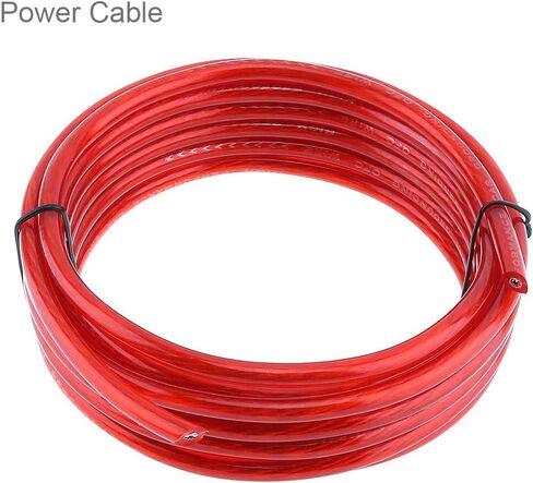 مجموعة أسلاك أمبير، مجموعة واحدة 350 كور 4 مربعات PVC + الألومنيوم المغطى بالنحاس، مضخم طاقة السيارة، خط الصوت، مكبر الصوت، كابلات الطاقة مع بدلة فيوز وحامل فيوز 60 أمبير in Saudi Arabia