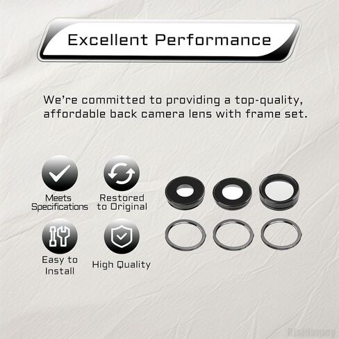 for iPhone 13 Pro Camera Lens Glass with Frame Replacement Rear Camera Back Camera Lens Metal Frame Cover Replace with Full Repair Tools Kit Model: A2638 A2483 A2636 A2639 A2640 in Saudi Arabia