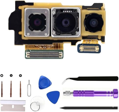 OEM Galaxy S10/S10 Plus استبدال الكاميرا الخلفية الرئيسية الأصلية لهاتف Samsung Galaxy S10/S10Plus SM-G973U SM-G973U1/SM-G975U SM-G975U1 إصلاح جزء وحدة الكاميرا الخلفية مع الأدوات (الإصدار الأمريكي) in Kuwait