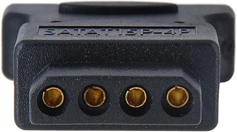 محول SATA15Pin ذكر إلى كبير 4Pin أنثى، 15Pin ذكر قابس طاقة إلى 4pin قرص صلب محول طاقة محول سهل الاستخدام in Saudi Arabia
