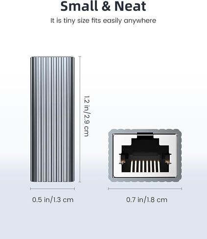 2 Pack RJ45 Coupler, Ethernet Extender Connector in Line Coupler, Long Distance Extend, Female to Female Coupler for Cat5/ Cat5e (Gray) in Saudi Arabia
