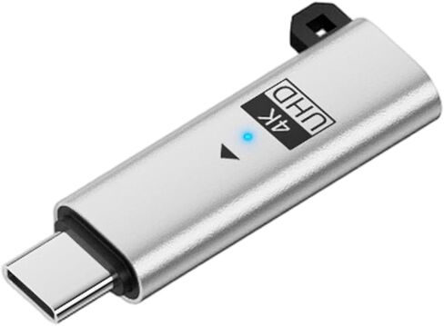 Type C Virtual Display Adapter 4K 60Hz USB C Dongle Aluminum Fake Plug to Keep Computer Awake for Remote Work and Gaming Dark Gray (Dark Grey) in Saudi Arabia