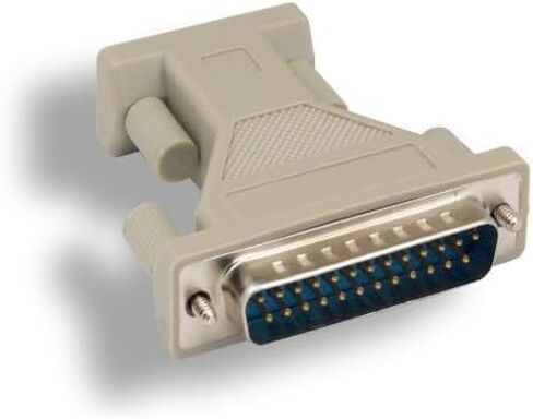 KENTEK DB25 Male to DB9 Female, Male to Female M/F Serial at Modem Adapter Changer Coupler RS-232 Molded Peripheral Printer in Saudi Arabia