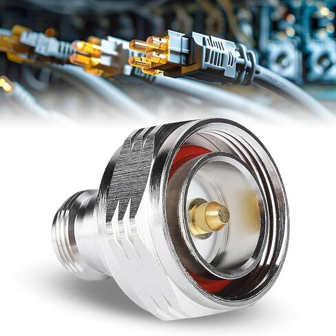 7/16 DIN Male to N Female RF RG8 LMR400 Cable Adapter Straight Connector Commercial Grade Brass Body Material Fast Assembly in Saudi Arabia