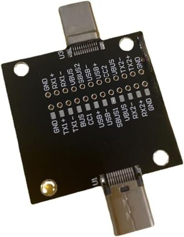 TYPE-C ذكر إلى أنثى لوحة اختبار USB3.1 أنثى إلى ذكر 24P لوح مهايئ PD شحن سريع تمديد بطاقة المقاومة in Saudi Arabia