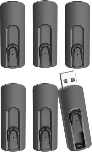 512MB USB Flash Drive 6PCS USB 2.0 Flash Drive Thumb Drive Jump Drives Keychain Memory Stick-Black in Saudi Arabia