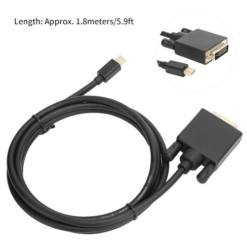 Mini DP to DVI Cable Adapter Copper Conductor 4K 1080P with ABS Housing in Kuwait