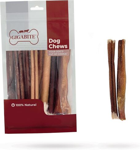 GigaBite 6 بوصة Slim All Natural Bully Sticks من Best Pet Supplies - عبوة من 25 قطعة in Kuwait