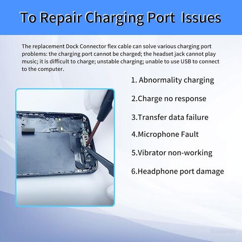 Dock Connector Charging Port Replacement for iPhone 11 Pro Repair Headphone Jack Flex Cable Fix USB Charge Microphone Cellular Antenna Assembly for 11Pro in Saudi Arabia