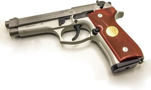 Superior Crafted Rosewood Pistol Grips for Beretta 92FS, M9, 92A1, 92G, 92D, 96 | Precision Fit with Double Diamond Carving & 24K Gold Beretta Emblem in Saudi Arabia