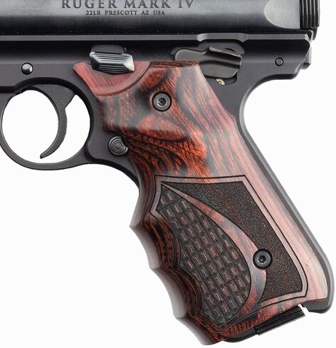 Ruger Mark IV Fingergroove Super Rosewood Crocback/Stipple Grip in Kuwait