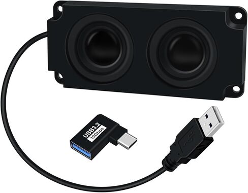 مكبر صوت صغير يعمل بمنفذ USB بقدرة 3 وات، مكبر صوت محمول، مكبرات صوت صغيرة ذاتية اللصق أو الحفر لأجهزة الكمبيوتر المكتبية والكمبيوتر المحمول in Kuwait