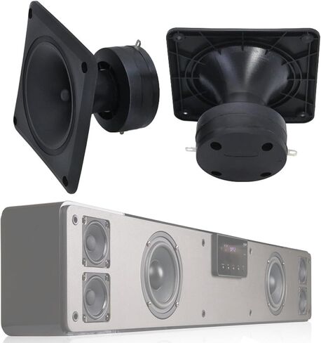 110mm 150W 4-8ohm Square Horn Tweeter Stage Speakers Piezoelectric Ceramic Power Horn Speakers Tweeter Accessories in Saudi Arabia