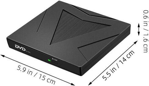محرك أقراص Toddmomy خارجي USB 3.0 Type-c DVD CD، ناسخ أقراص DVD خارجي محمول لأجهزة الكمبيوتر المحمول، محرك الأقراص الضوئية للتوصيل والتشغيل المتوافق مع Windows وأنظمة التشغيل الأخرى in Saudi Arabia