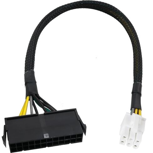 24 Pin to 6 Pin ATX Power Adapter Cable Compatible with Computer Motherboards for 3650 3040 7040 30cm Length 18AWG Tinned Copper Wire in Saudi Arabia
