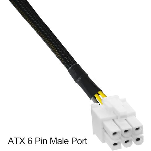 24 Pin to 6 Pin ATX Power Adapter Cable Compatible with Computer Motherboards for 3650 3040 7040 30cm Length 18AWG Tinned Copper Wire in Saudi Arabia