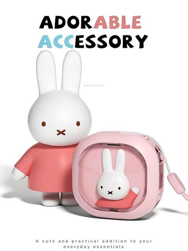 كابل MIPOW x Miffy قابل للسحب من USB C إلى USB C، كابل شحن سريع 65 وات PD، طول قابل للتعديل 0.35-4 قدم، سلك شاحن مزامنة البيانات المحمول لسلسلة iPhone 15 وSamsung وiPad والمزيد من الأجهزة من النوع C in Kuwait