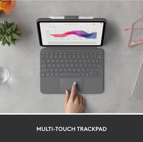 Logtech Combo Touch for iPad 10th Gen and A16 -Oxford-Gray in Saudi Arabia