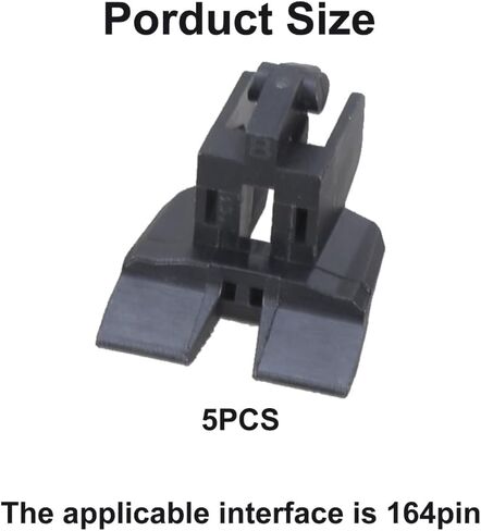 5Pcs Desktop Computer Mainboard PCIE 16X Card Slot with Fixing Clip PCIe X16 Replacement for Motherboard Repair ABS in Saudi Arabia