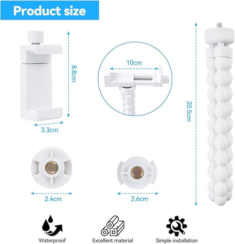 ELUTENG Universal Baby Monitor Holder, Adjustable Baby Camera Mount Stand for Most Baby Monitors, Nursery Shelf for Baby Bed & Crib Borders in Saudi Arabia