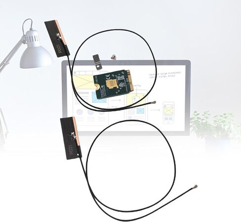 WiFi 6E Wireless Card, M.2 NGFF Triple Band 4200Mbps Laptop Desktop Network Card with Dual Antenna and BT5.2, for 10 11 Systems in Saudi Arabia